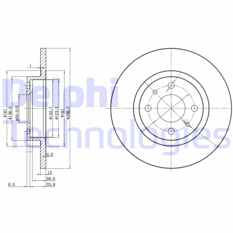 DELPHI Kočioni disk