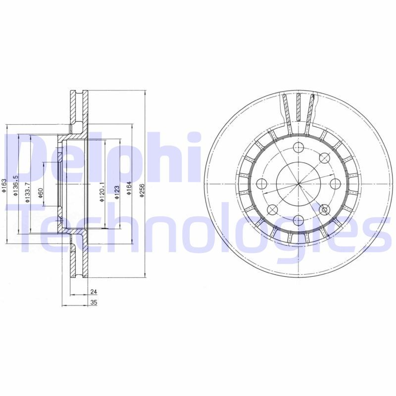 DELPHI Kočioni disk