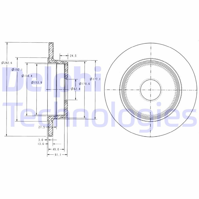 DELPHI Kočioni disk