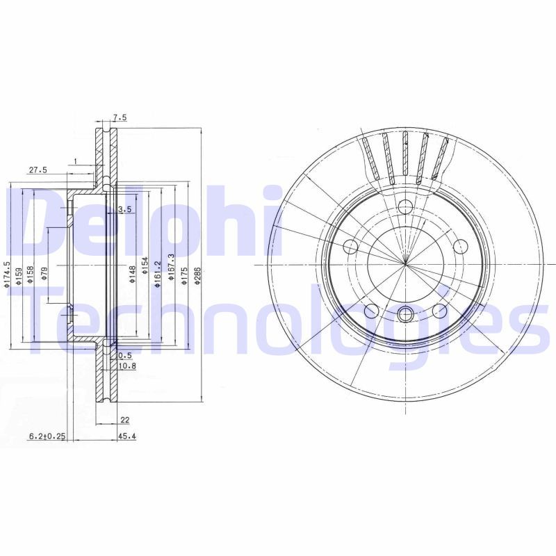DELPHI Kočioni disk