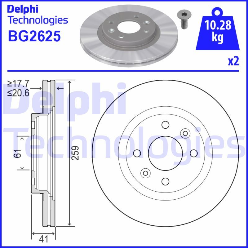 DELPHI Kočioni disk