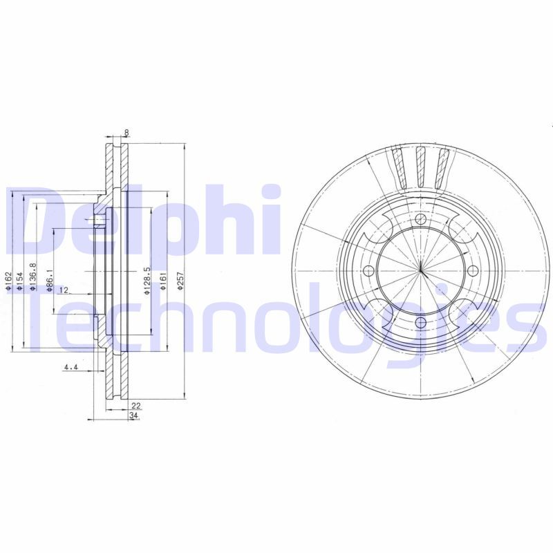 DELPHI Kočioni disk