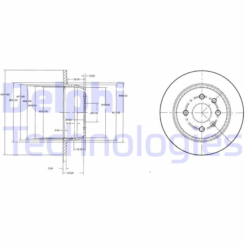 DELPHI Kočni disk