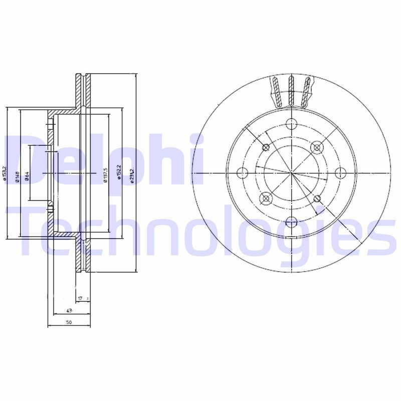 DELPHI Kočioni disk