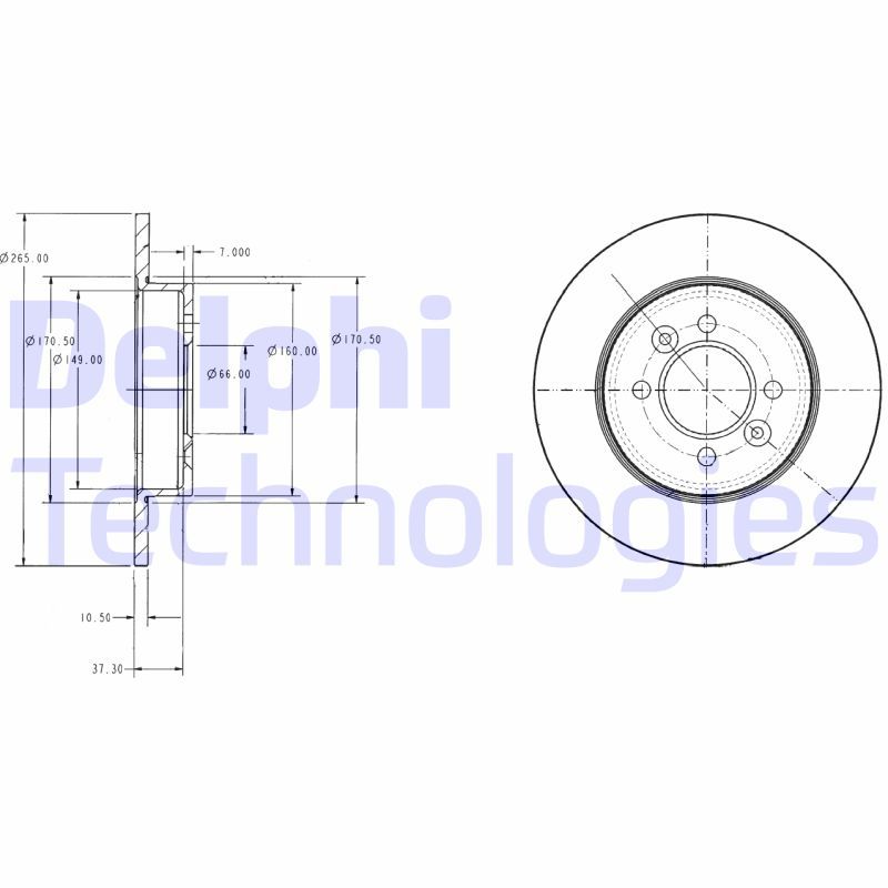 DELPHI Kočioni disk