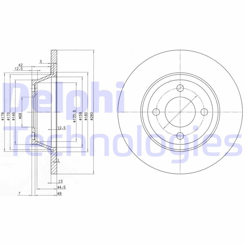 DELPHI Kočioni disk