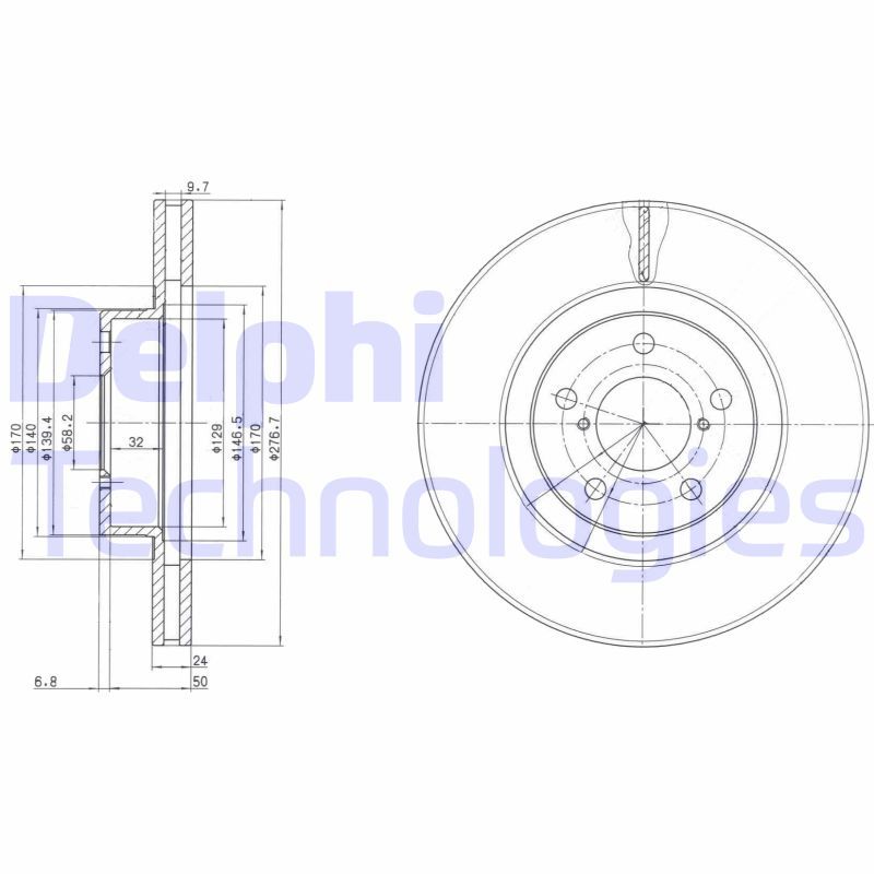 DELPHI Kočioni disk