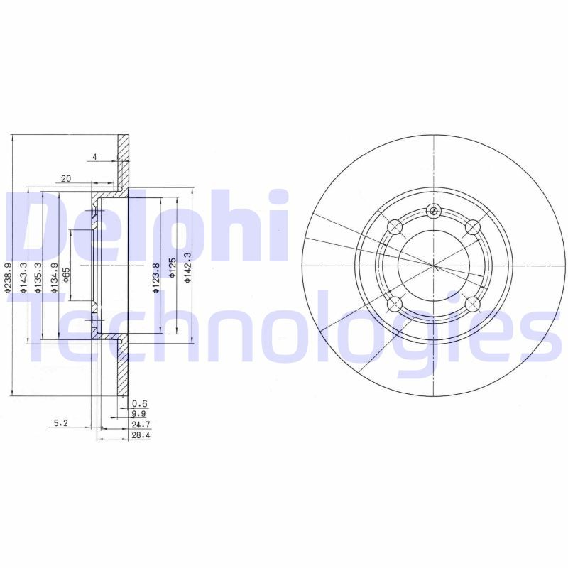 DELPHI Kočioni disk