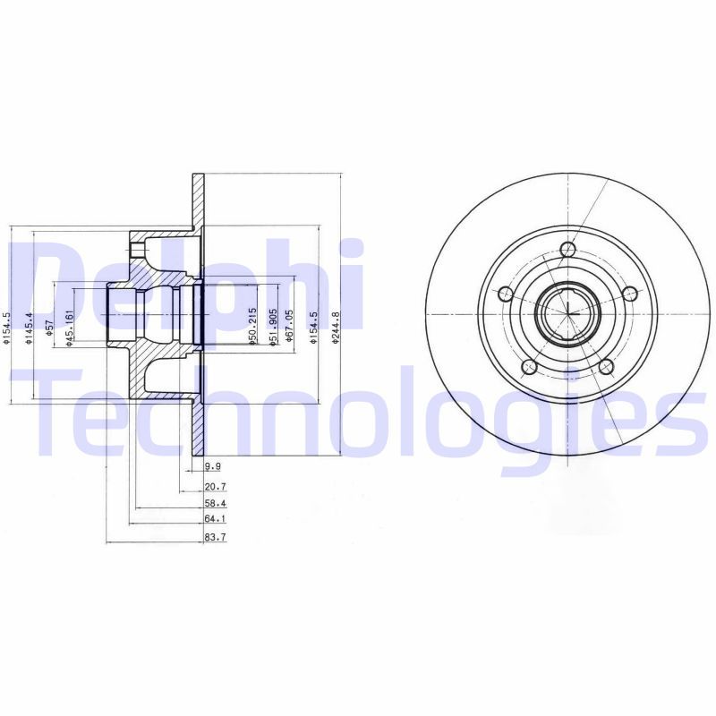 DELPHI Kočioni disk