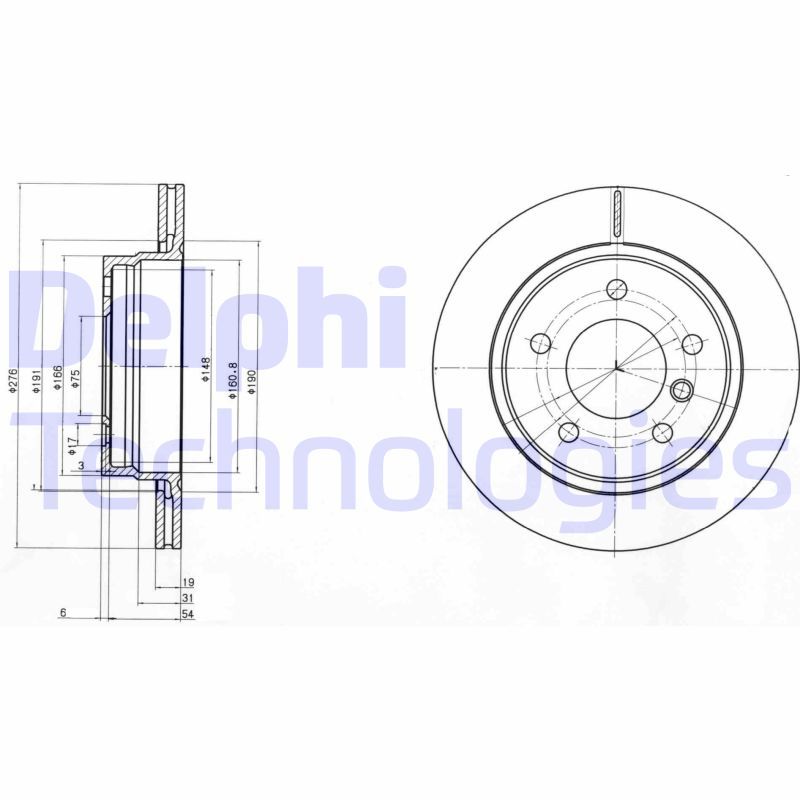DELPHI Kočioni disk
