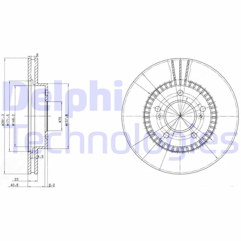 DELPHI Kočioni disk
