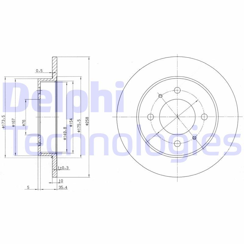 DELPHI Kočioni disk