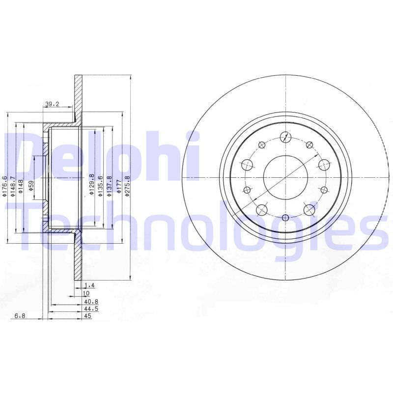 DELPHI Kočioni disk