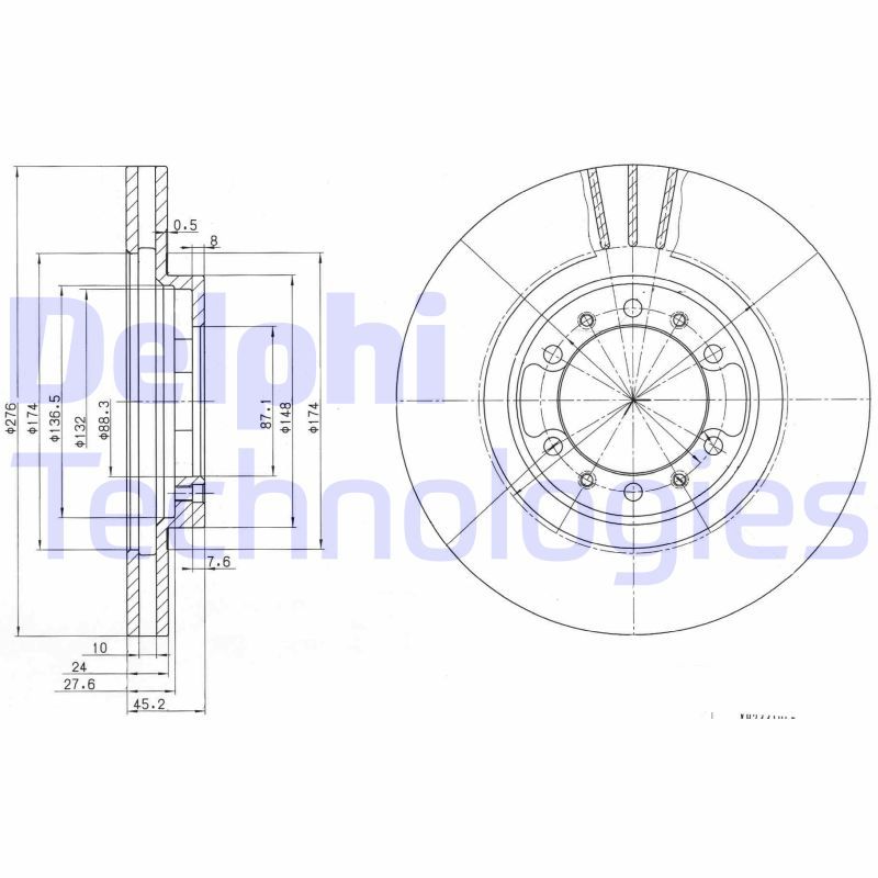 DELPHI Kočioni disk
