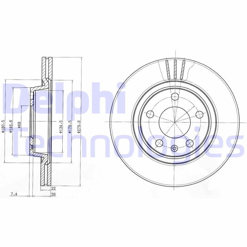 DELPHI Kočioni disk