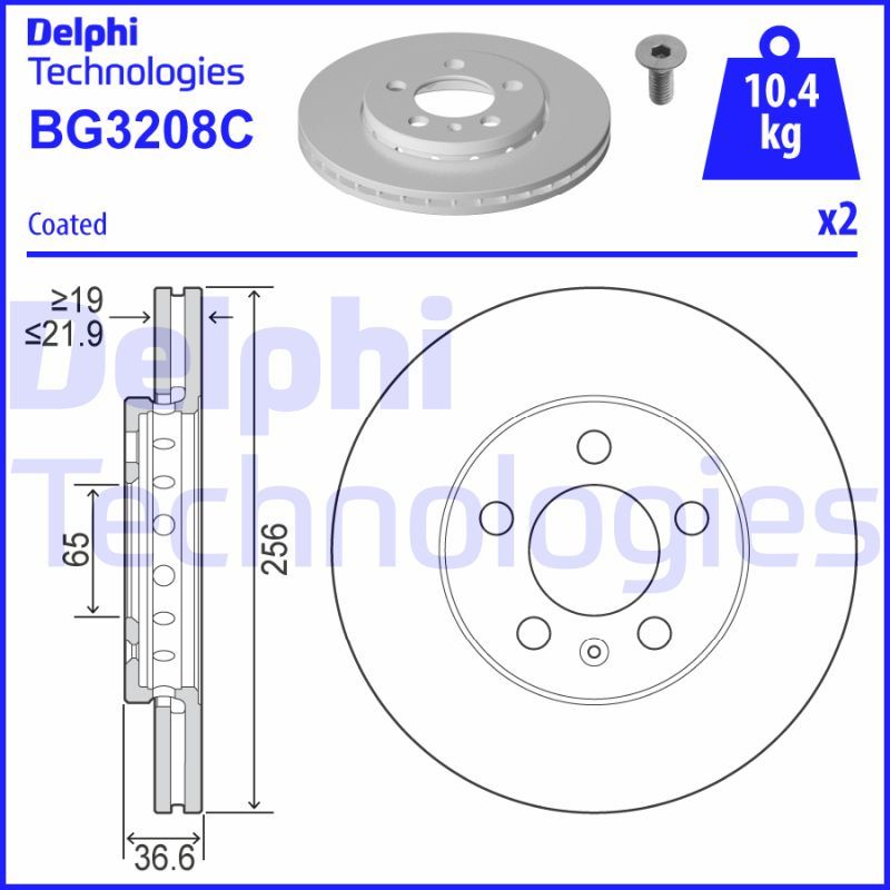 DELPHI Kočioni disk