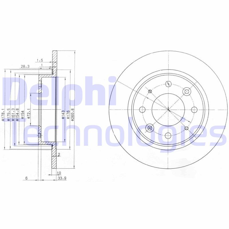 DELPHI Kočioni disk