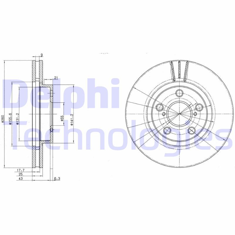 DELPHI Kočioni disk