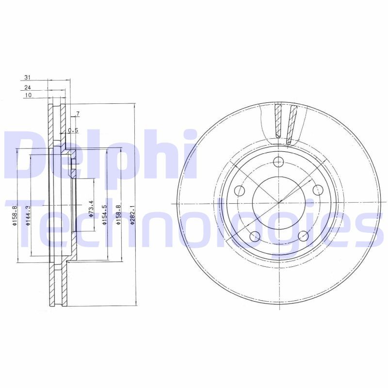 DELPHI Kočioni disk
