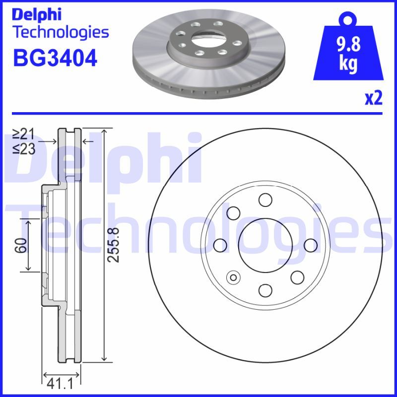 DELPHI Kočioni disk