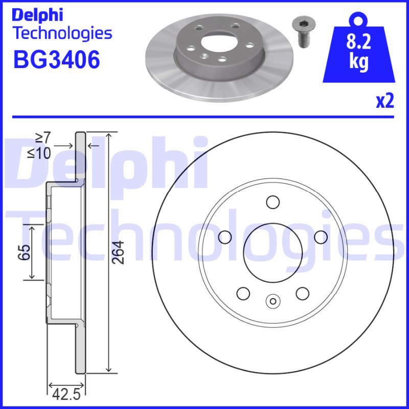 DELPHI Kočioni disk