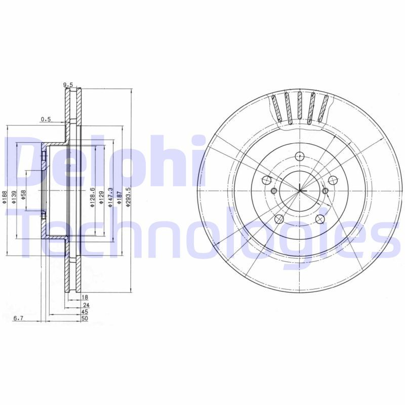 DELPHI Kočioni disk