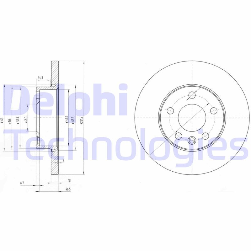 DELPHI Kočioni disk