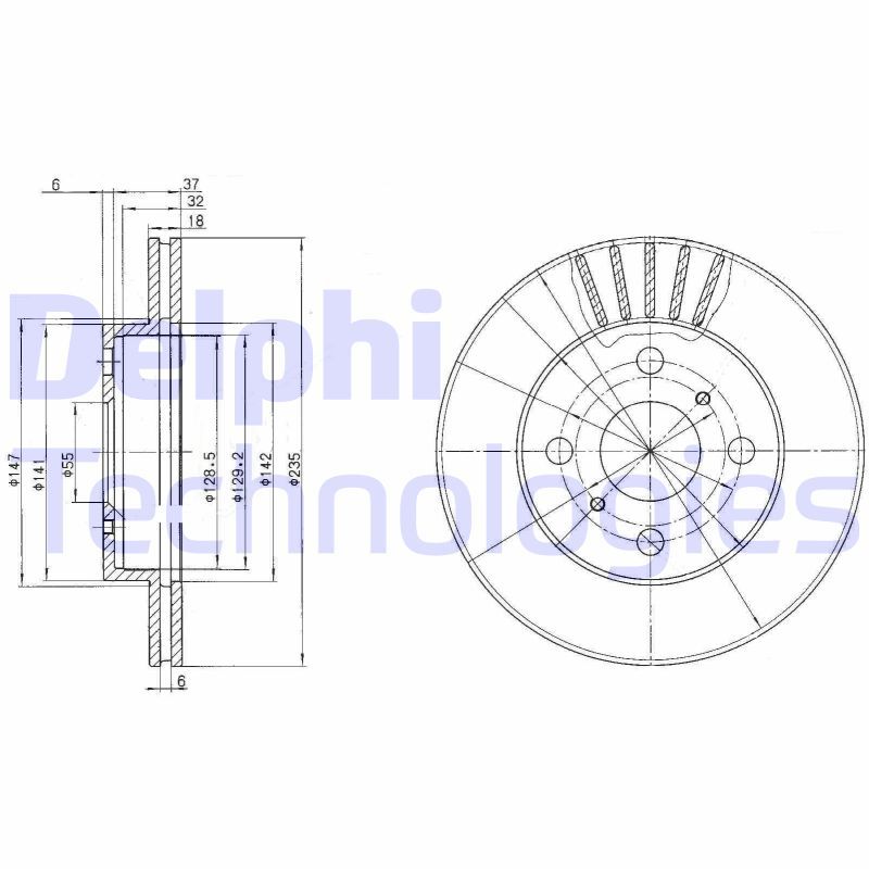 DELPHI Kočioni disk