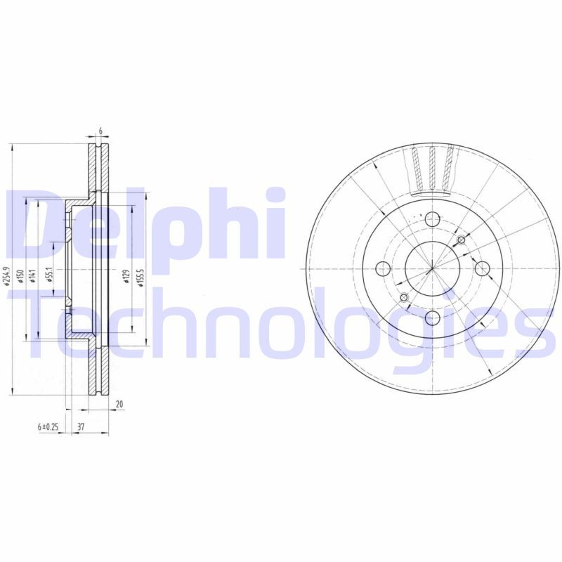 DELPHI Kočioni disk