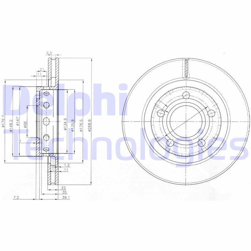 DELPHI Kočioni disk
