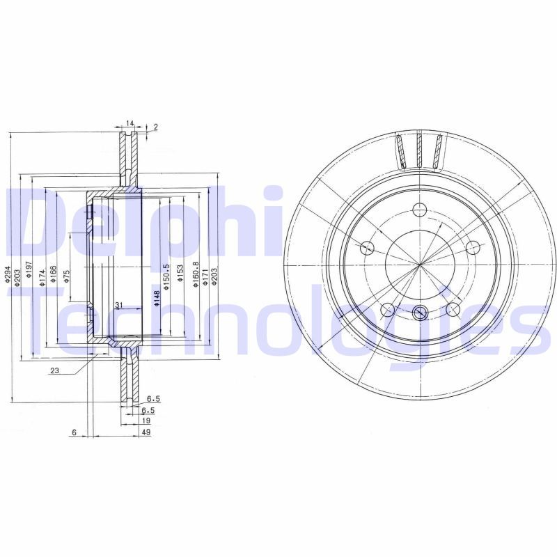 DELPHI Kočioni disk
