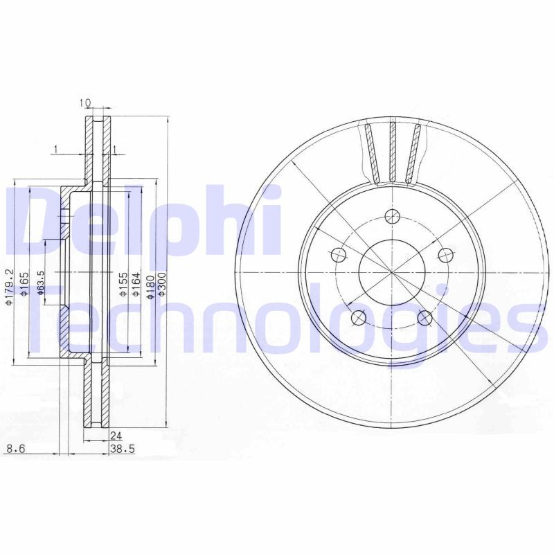 DELPHI Kočioni disk
