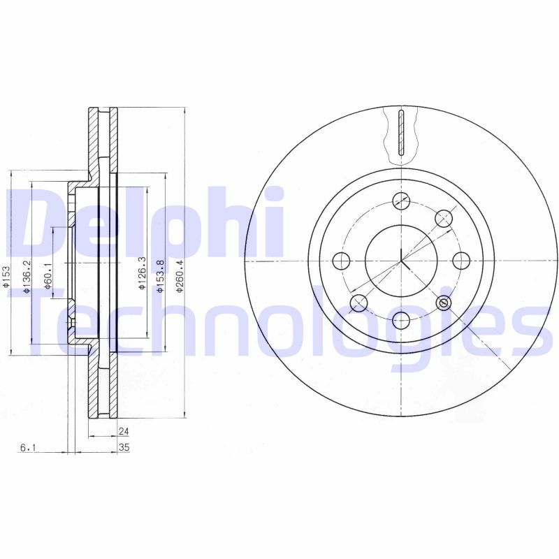 DELPHI Kočioni disk