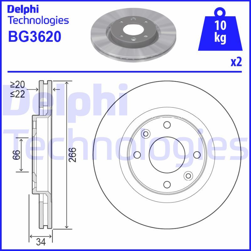 DELPHI Kočioni disk