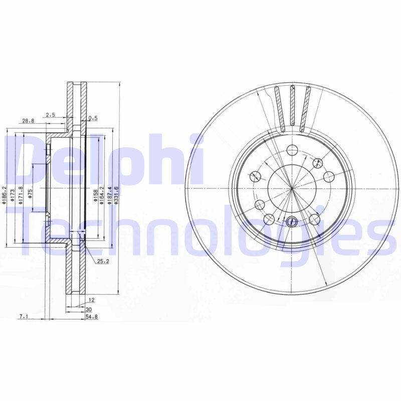 DELPHI Kočioni disk