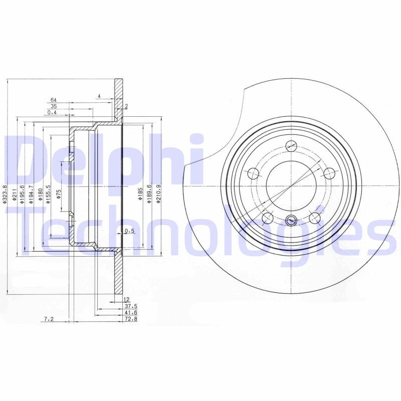 DELPHI Kočioni disk