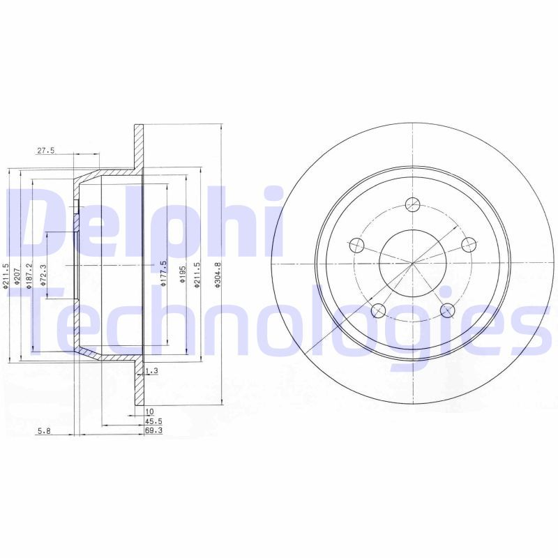 DELPHI Kočioni disk