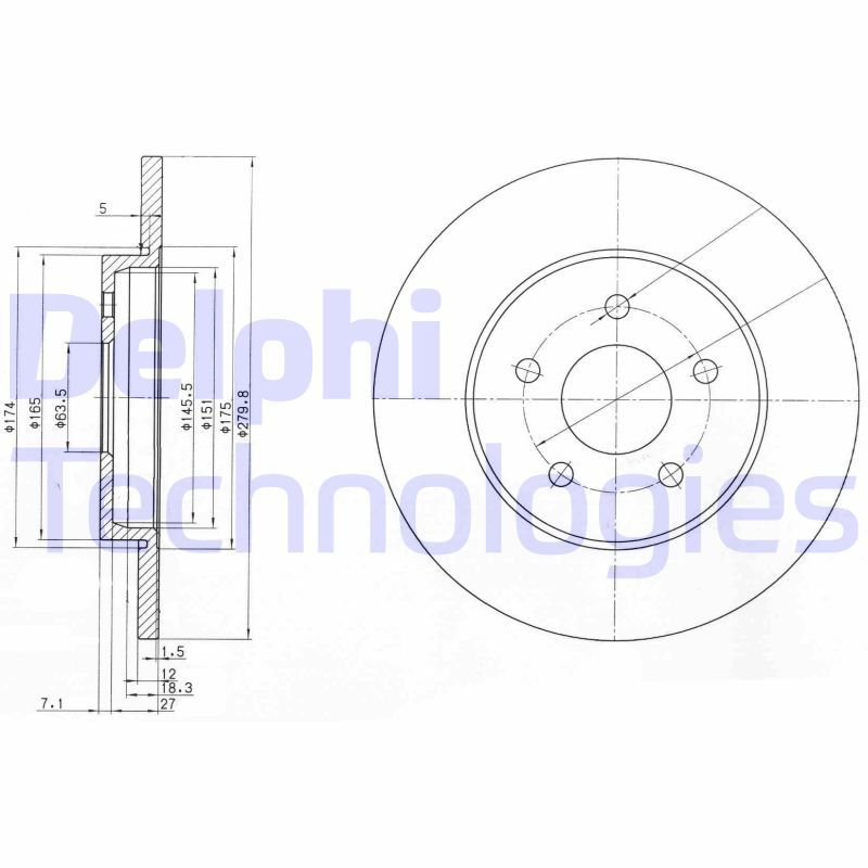 DELPHI Kočioni disk