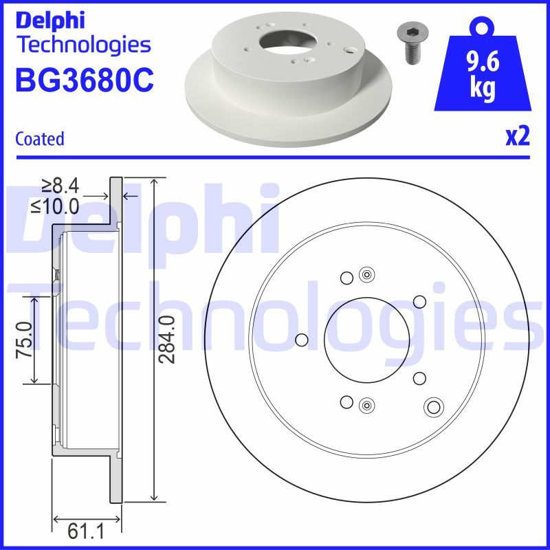 DELPHI Kočioni disk