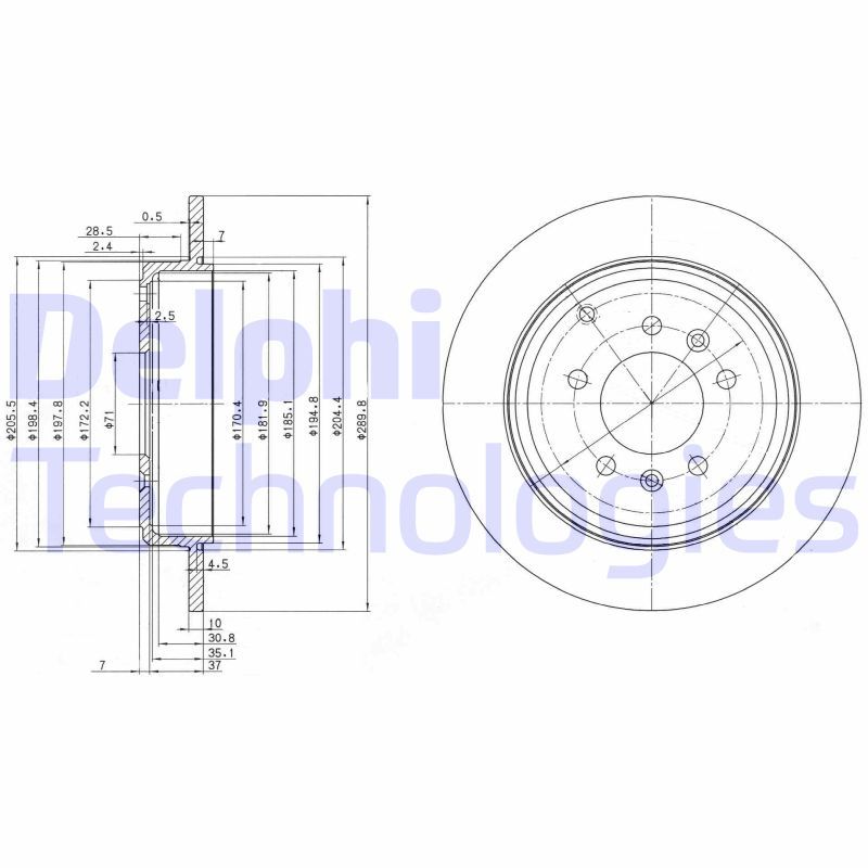 DELPHI Kočioni disk