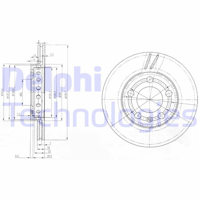 DELPHI Kočioni disk
