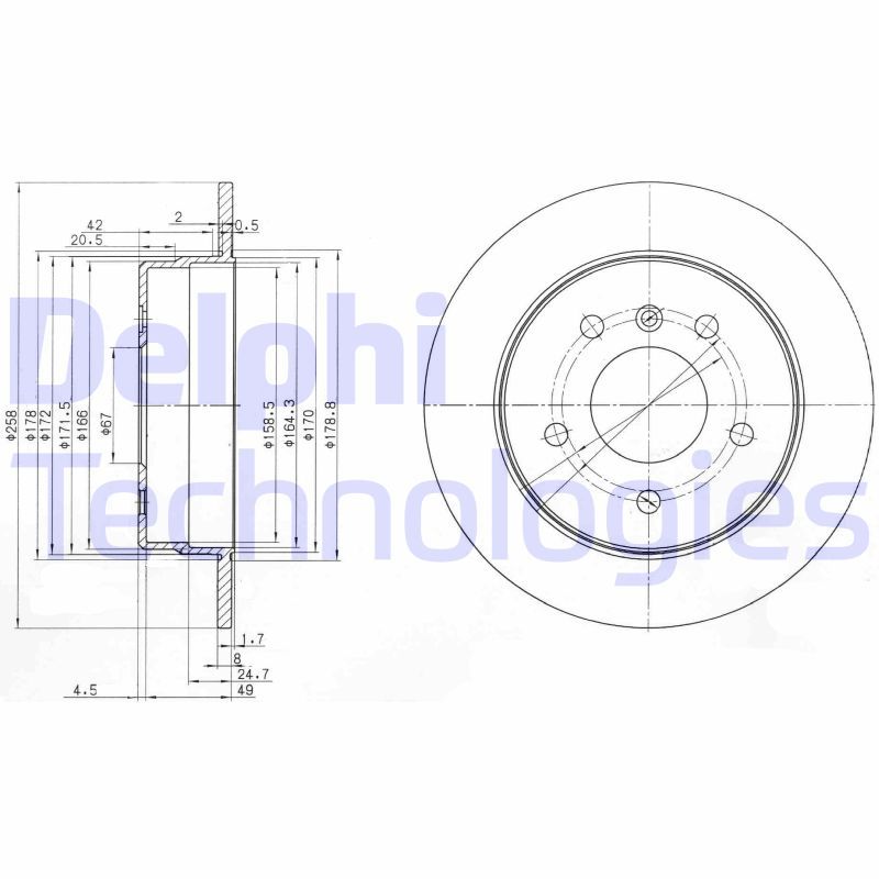 DELPHI Kočioni disk