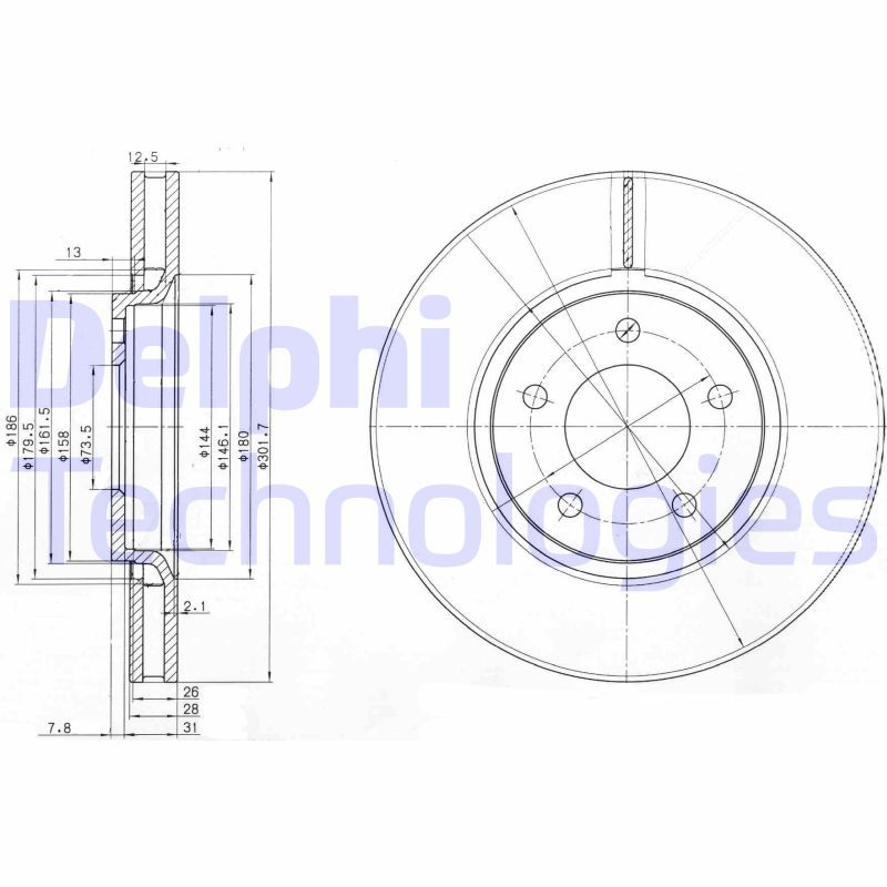 DELPHI Kočioni disk