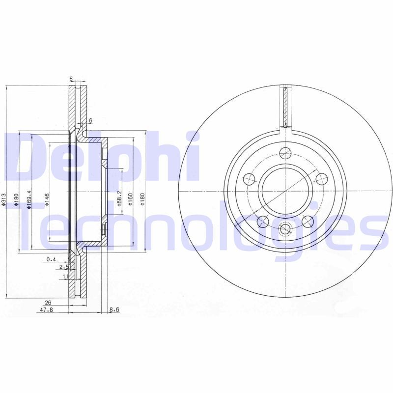 DELPHI Kočioni disk