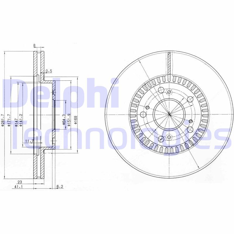DELPHI Kočioni disk
