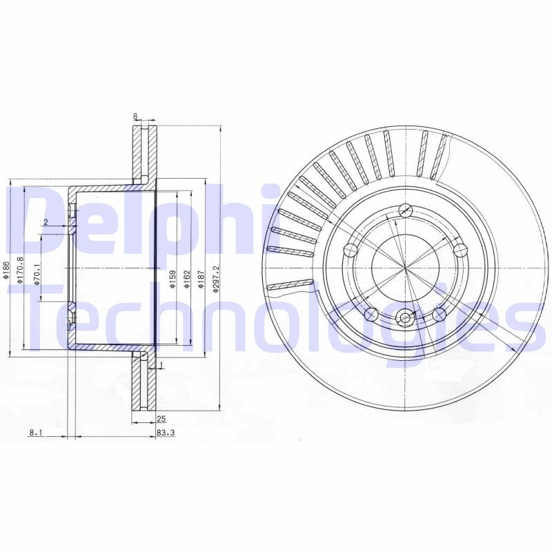 DELPHI Kočioni disk