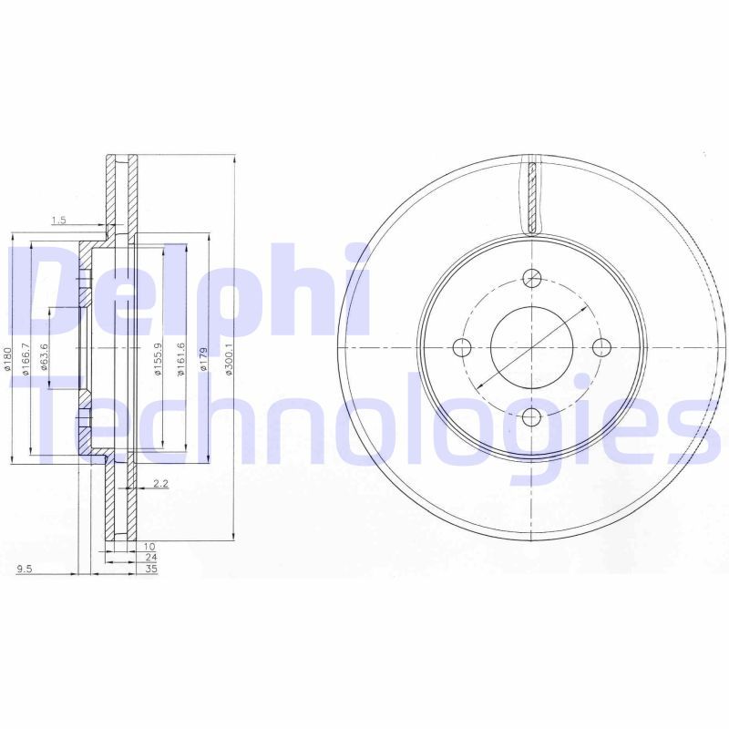 DELPHI Kočioni disk
