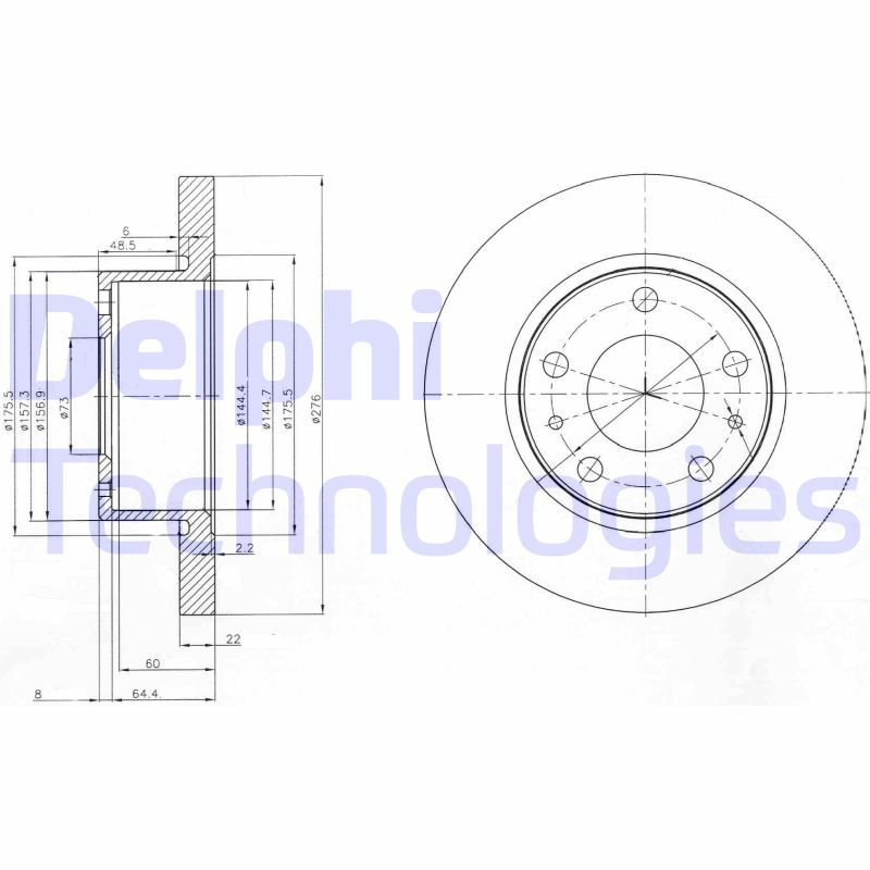 DELPHI Kočioni disk