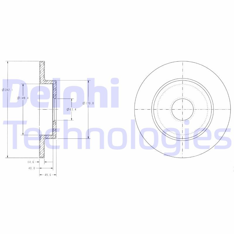 DELPHI Kočioni disk