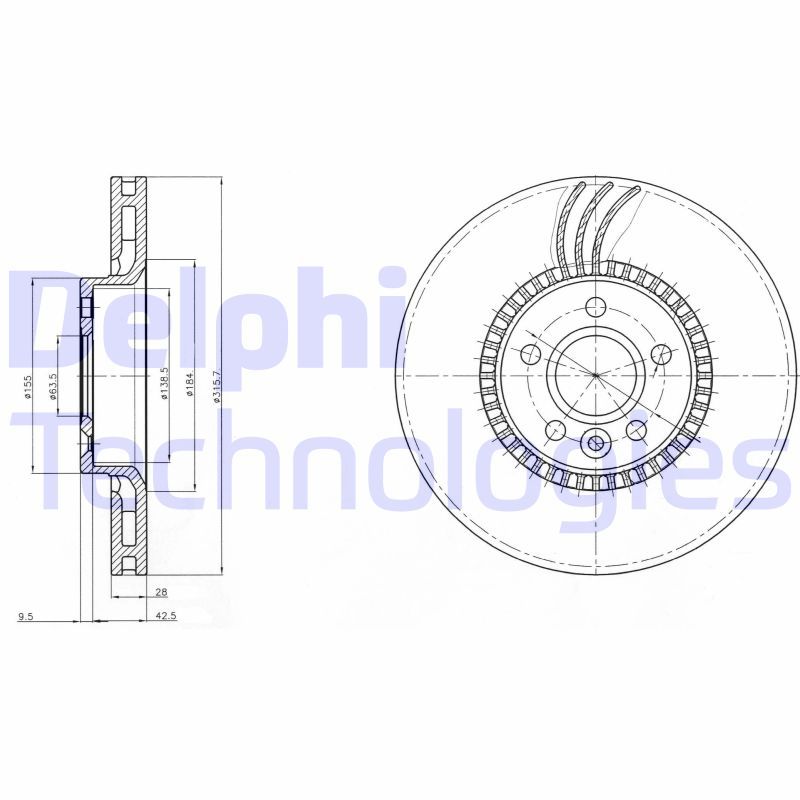 DELPHI Kočioni disk